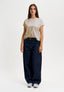 T-shirt girocollo basica - PERLA
