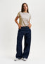 T-shirt girocollo basica - PERLA