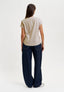 T-shirt girocollo basica - PERLA