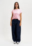 T-shirt girocollo basica - ROSA