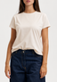 T-shirt girocollo basica - CREMA