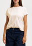 T-shirt girocollo basica - CREMA
