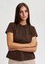 T-shirt girocollo basica - MORO