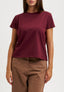 T-shirt girocollo basica - BORDEAUX