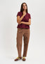 T-shirt girocollo basica - BORDEAUX