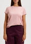 T-shirt girocollo basica - ROSA ANTICO
