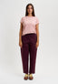 T-shirt girocollo basica - ROSA ANTICO