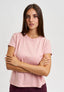 T-shirt girocollo basica - ROSA ANTICO