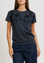 T-shirt con stampa flock - GRIGIO SCURO