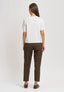 T-shirt basica spalla scesa - AVORIO