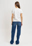 T-shirt scritta ricamata “adorooo” - AVORIO