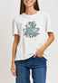 T-shirt ranocchio con applicazioni - AVORIO
