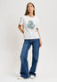 T-shirt ranocchio con applicazioni - AVORIO