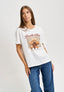 T-shirt barboncino con strass - AVORIO