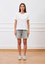 T-shirt con stelle ricamate - AVORIO