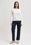 T-shirt manica lunga girocollo - BIANCO