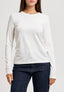 T-shirt manica lunga girocollo - BIANCO