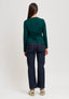 T-shirt manica lunga girocollo - VERDE