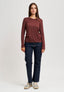 T-shirt manica lunga girocollo - MARRONE
