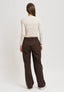 T-shirt girocollo a righe - BEIGE
